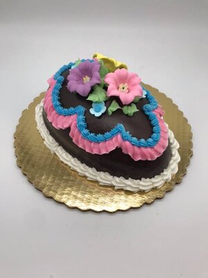 Large Decorated Egg Cake